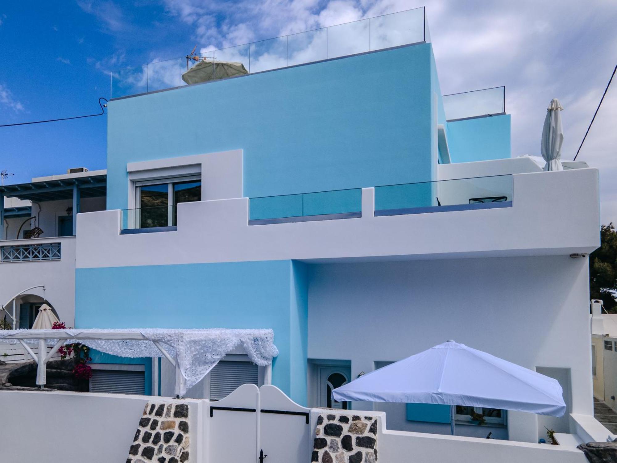Blue Dream - Santorini Apartment Kamari  Exterior photo